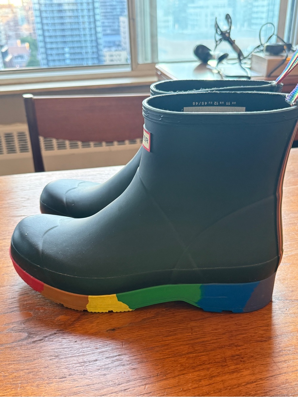 Hunter Original Play Short Pride Rain Boots - Fits Size 11 (Tagged 12)